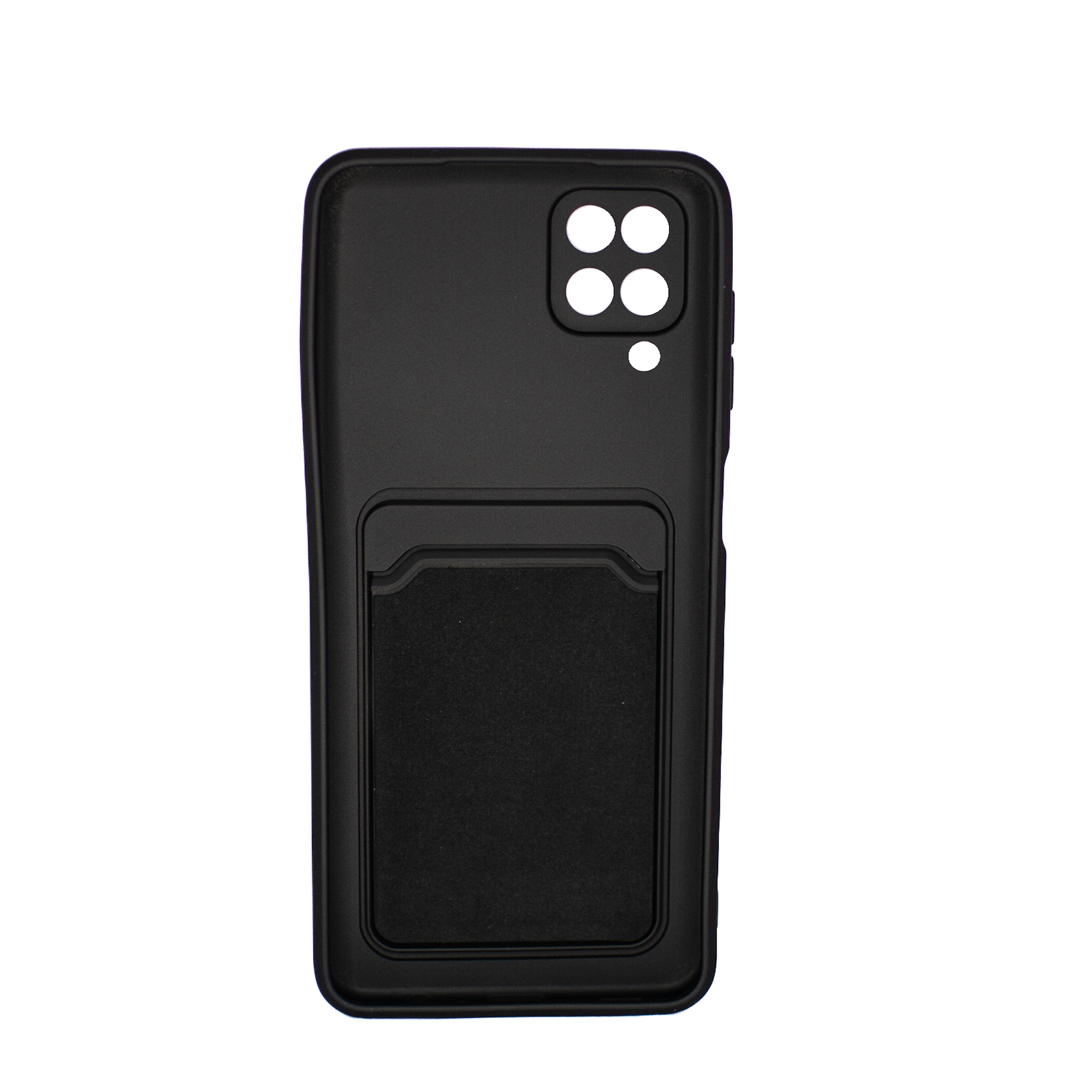 Protectores para celular  para Samsung  A12 / M12 Funda de tpu con cubre c�mara y porta tarjeta Negro